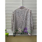 Allison Daley Animal Print Floral Summer Whimsy Petite Button Up Shirt Size 14P