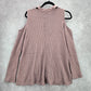 Andree by Unit Purple Long Sleeve Cold Shoulder Collar Sweater Cardigan Medium
