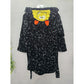 Pl Sleep Black Cute Monster Face Graphic Printed Embroidered Fluffy Bath Robe Boys 6