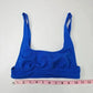 Berlook Blue Textured Bikini Top Swimwear Swimsuit Size XS