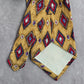 Jos. A. Bank Corporate Collection Yellow Geometric Silk Men's Neck Tie NWOT
