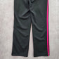Kim Rogers Petite Black Pink Stripe Trouser Jogger Active Pants Bottoms PS Small