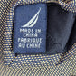 Nautica Gold Blue Geometric 100% Silk Men's Neck Tie NWOT