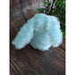 Blue Easter Bunny with Bow Plush Toy