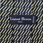 Laurant Benon Paris Gold Blue Royal Silk Floral Executive Neck Tie Men's