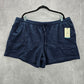 Terra & Sky Navy Blue Active Jogger Relaxed Pullon Sweat Pants Shorts Plus 2X