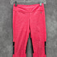 Xersion Pink Black Skinny Stretch Pants Bottoms Ankle Leggings M Medium 10 12