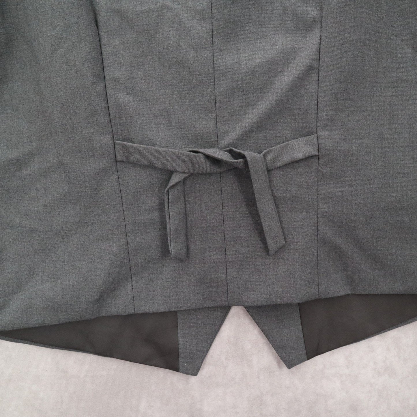 Gray 4 Button Point Welt Pocket Waistcoat Formal Preppy Tuxedo Suit Vest L 42R