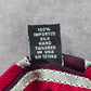 Ike Behar Red Purple Gray Stripe Geometric Repp Silk Executive Neck Tie Men's