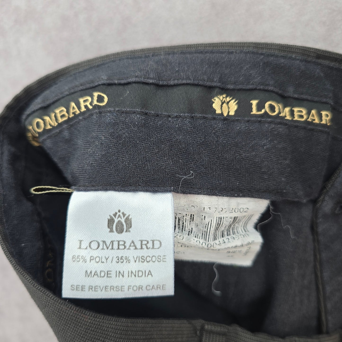 Lombard Black Stipe Tailored Executive Suit Dress Pants Trouser Bottoms Mens 32