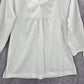 Columbia Sportswear White Hoodie Blouse Top Active Quarter Sleeve Shirt S Small