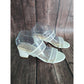 Lulus White Mesh Strap Heels 8