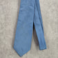 Vistini Blue Solid Box Checkered Pattern Executive Corporate Men's Neck Tie