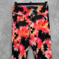 No Boundaries Orange Pink Tie Dye Stretch Skinny Junior Ankle Legging M Medium