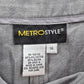 Metro Style Gray Midi Flare Western Boho Indie Y2k Skirt Plus 14