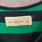 Abercrombie & Fitch Green Blue Stripe Top Casual Small
