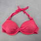 Mossimo Pink Halter Active Bra Beach Bikini Bralette Swim Top S Small