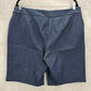 Time and Tru Blue Stretch Pullon Bermuda Pants Shorts Plus XL Extra Large 16 18