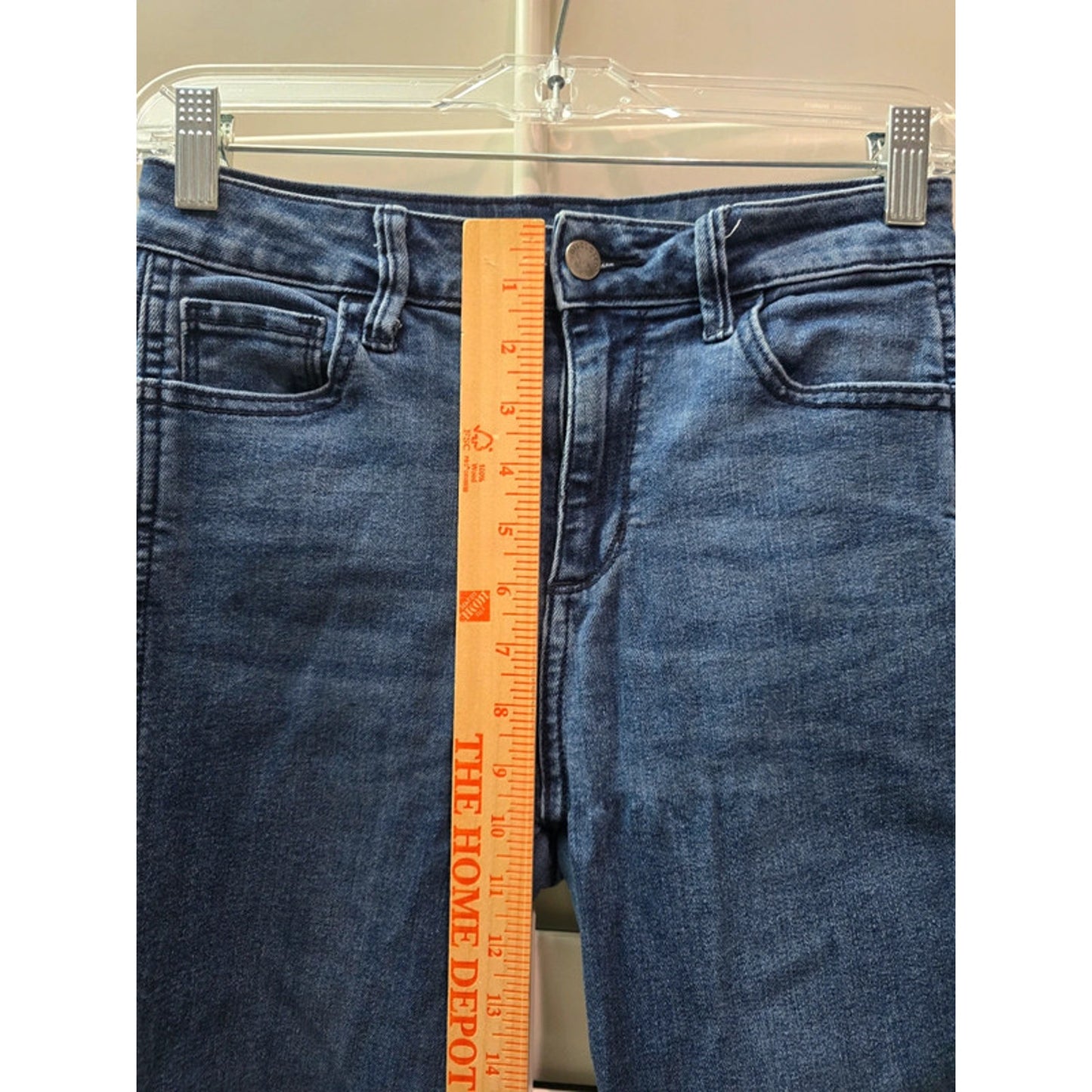Disclosed Blue Skinny Cotton Distressed Womens Jeans 3/26