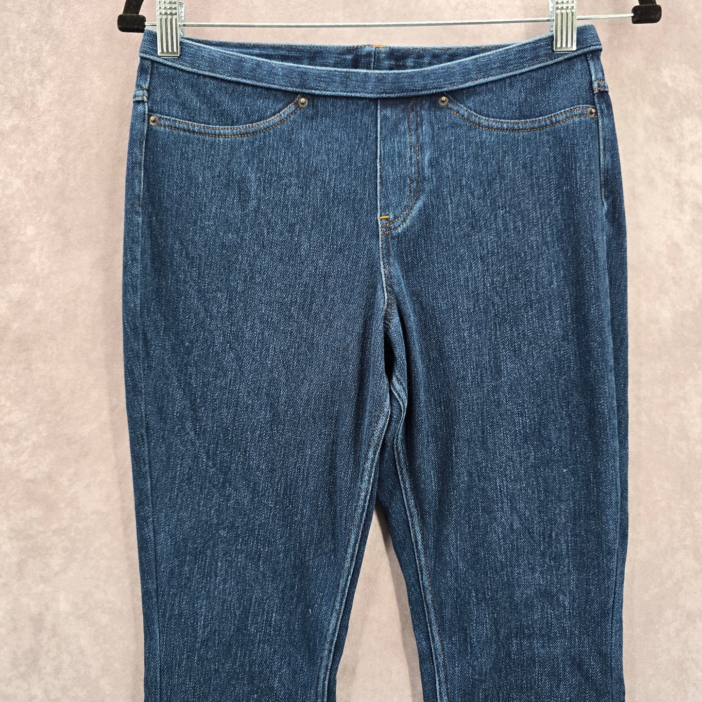 Blue Stretch Pullon Skinny Leggings Jeggings Cotton Jeans Pants S Small