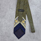 Laurant Benon Paris Gold Blue Royal Silk Floral Executive Neck Tie Men's