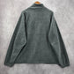 Harriton Gray Full Zip Mock Neck Fleece Sweater Coat Jacket XL Extra Large
