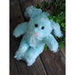 Blue Easter Bunny with Bow Plush Toy
