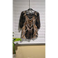 East 5th Black Sheer Whimsy Floral Top Medium