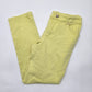 Anne Klein Yellow Straight Skinny Green Denim Jeans Pants Bottoms Plus Size 14