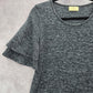 145. Bobbie Brooks Gray Flare Chic Casual Dress Small