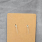 Black Teardrop Floral Hook Handmade Earring JB1E8