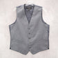 Jos A Bank Gray 5 Button Point Welt Pocket Wool Waistcoat Tuxedo Suit Vest S 42R