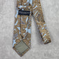 Giorgio Brutini Collezione Brown Blue Floral Paisley Stripe Men's Neck Tie