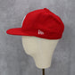 New Era Boson Red Sox Red Flat Bill Fitted Wool 7 3/8 Athletic Baseball Cap Hat