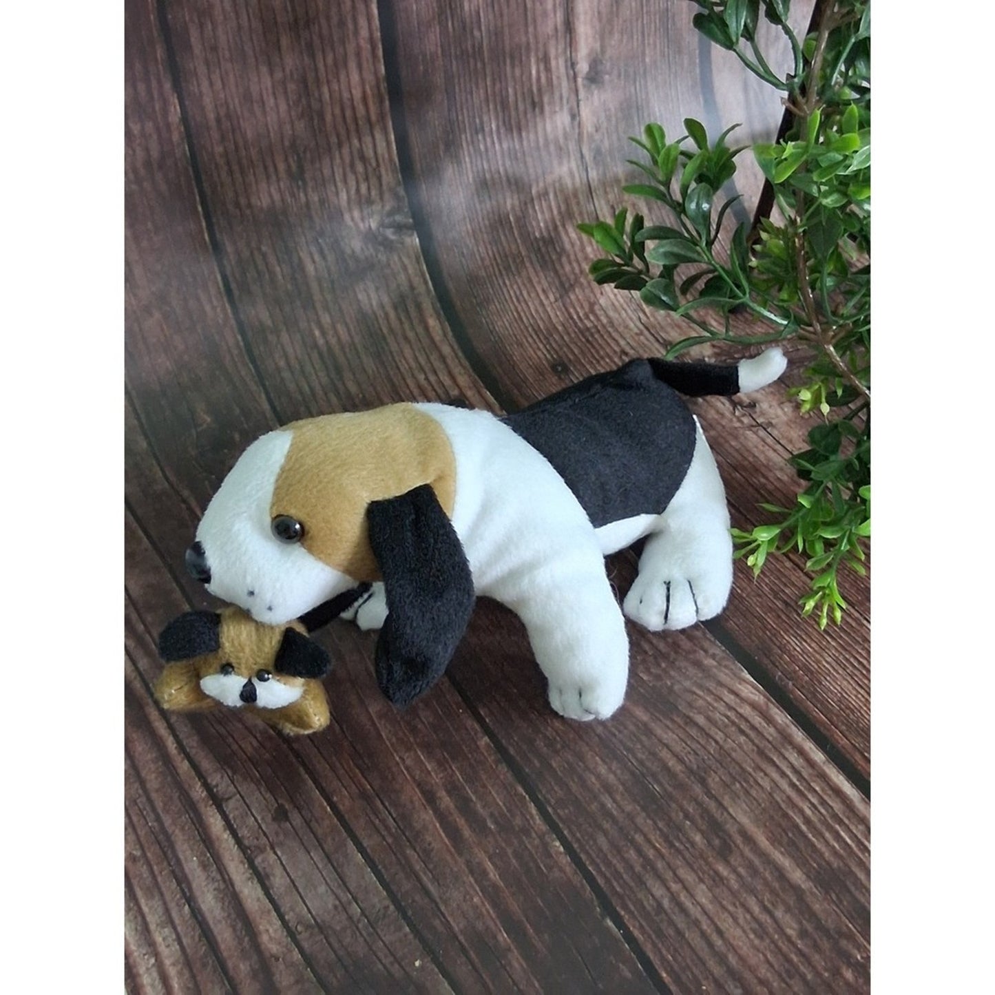 Mother with Baby Puppy Plush Stuffed Toy