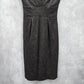 Banana Republic Brown Speckle Wool Silk Knee Length Dress 4 Small