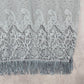 Arianna by Howards Gray Lace Fringe Boho Beach Swim Cover Up Duster Kimono XL