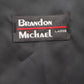 Brandon Michael Black 5 Button Peak Pattern Waistcoat Tuxedo Suit Vest Large 46R