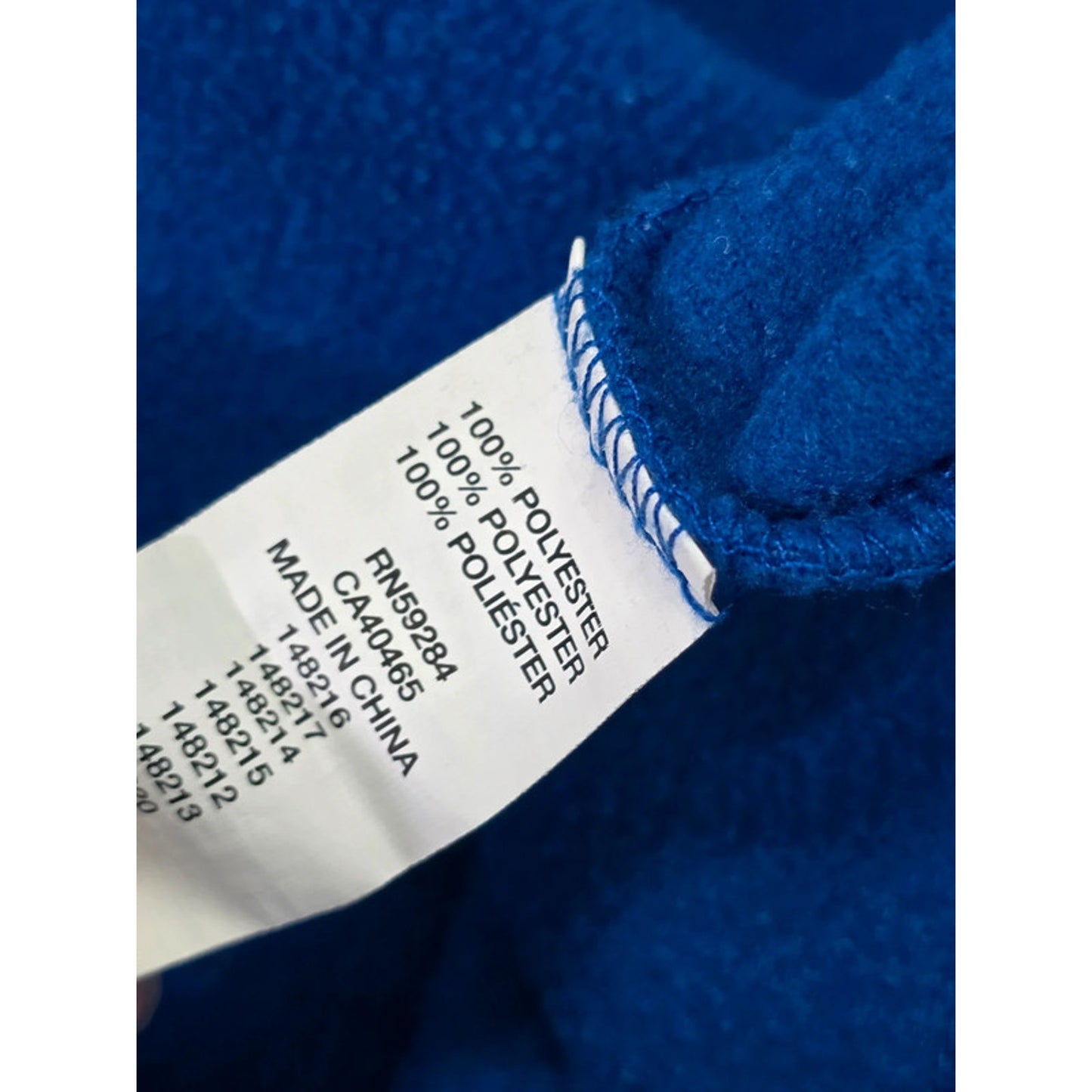 Blue Fleece Pullover Quarter Zip Boys Large 10/12