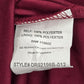 Lush Red Burgundy Sleeveless Pleat Flare Formal Dress Medium