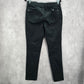 Faded Glory Black Skinny Pullon Jeggings Straight Cotton Stretch M Medium 10