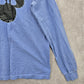 Purple Long Sleeve Minnie Mouse Print Casual Blouse Shirt Top Medium