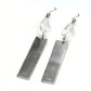 Silver Bead Bar Dangle Hook Earrings Fashion Jewelry