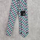 JF J. Ferrar Gray Purple Blue Plaid Tartan Checker Men's Neck Tie NWOT