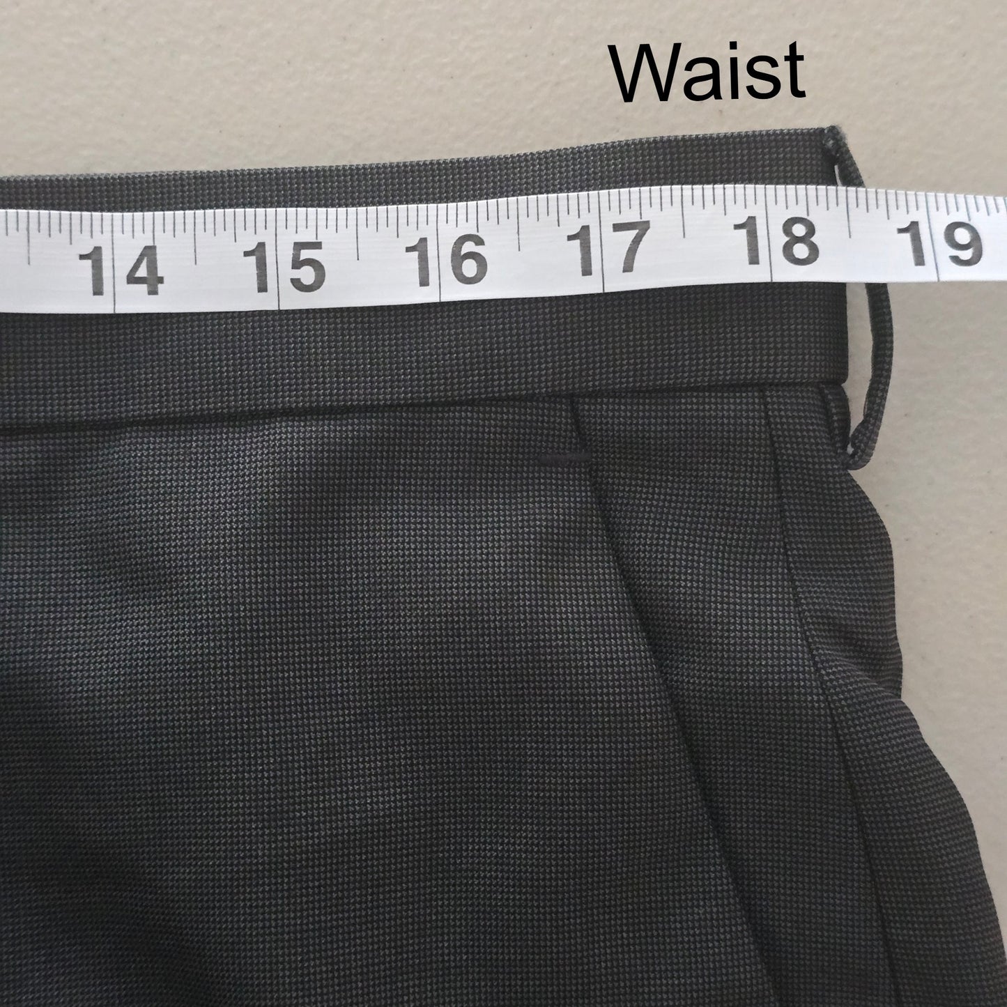 Haggar Gray Formal Preppy Business Executive Office Work Dress Pants Mens 38x30