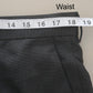 Haggar Gray Formal Preppy Business Executive Office Work Dress Pants Mens 38x30