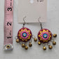 Clay Hand Painted Bells Drop Hook Earrings Fashion Jewelry
