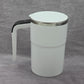 Magnetic Self Stirring Coffee Mug Cup Rechargeable Automatic Mixing LCD White