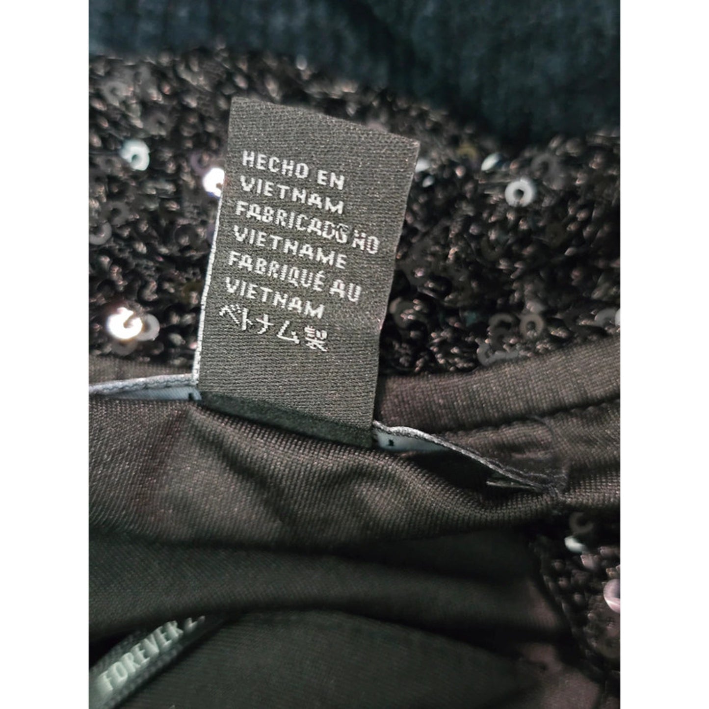 Black Sequin Halter Forever 21 Goth Fairy Patry Top Small