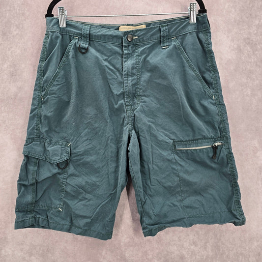 Wrangler Jeans Co Performance Series Green Cargo 5 Pocket Shorts VTG Mens LRG 33